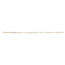 Load image into Gallery viewer, 9ct Yellow and White Gold Elongated Link Bracelet

