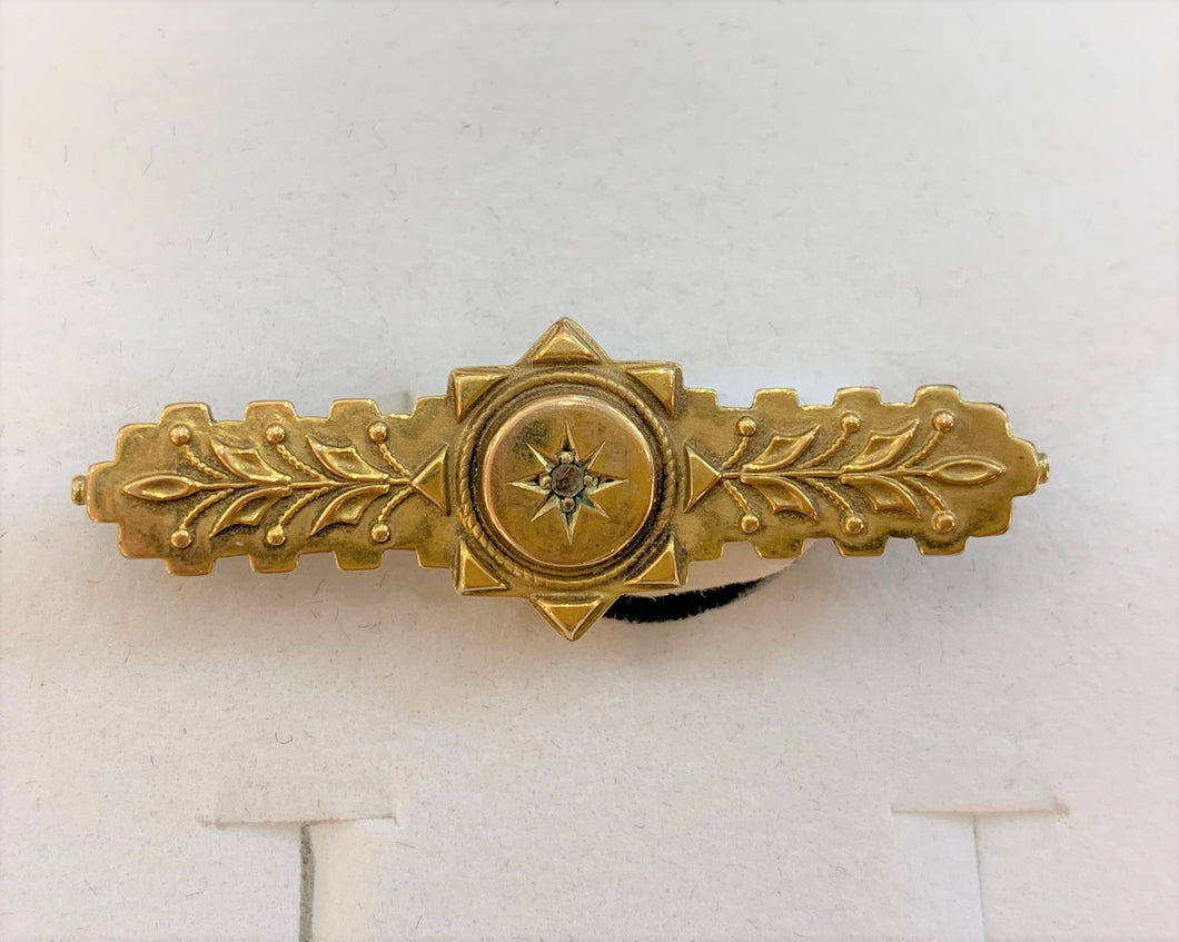 Secondhand Antqiue Edwardian Memorial Brooch - 1901