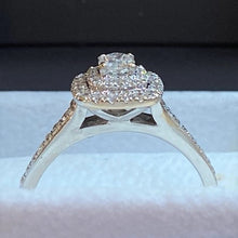 Load image into Gallery viewer, Secondhand 'Diamond Story' Cushion Halo Diamond Ring