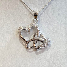 Load image into Gallery viewer, Secondhand Cubic Zirconia Heart Necklace

