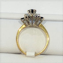 Load image into Gallery viewer, Secondhand Sapphire and Diamond Spray Ring
