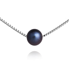 Load image into Gallery viewer, Jersey Pearl Peacock Freshwater Pearl Slider Necklace