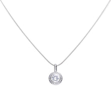 Load image into Gallery viewer, Diamonfire Round Pave Cubic Zirconia Halo Pendant