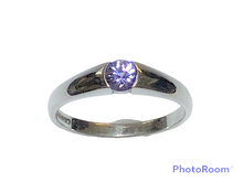Load image into Gallery viewer, 18ct White Gold Tanzanite Single Stone Ring
