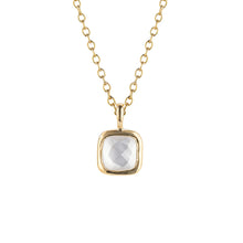 Load image into Gallery viewer, D for Diamond Birthstone Necklaces - Gold Plated