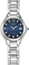 Load image into Gallery viewer, Citizen Ladies Eco Drive Sillhoutte Crystal Watch
