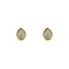 Load image into Gallery viewer, Silver Birthstone Earrings - Gold Plated