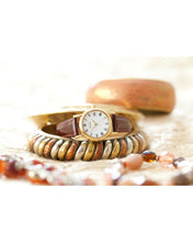 Load image into Gallery viewer, Ladies Citizen watch - Classic Brown Strap Gold Plated