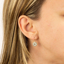 Load image into Gallery viewer, 9ct Gold 'Evil Eye' Drop Earrings