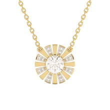 Load image into Gallery viewer, 9ct Gold White Topaz and Diamond Necklace