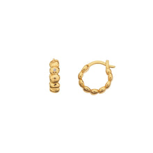 Load image into Gallery viewer, Hot Diamonds Gold Edit Beach Hoop Earrings