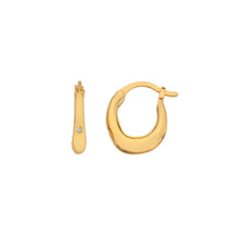 Load image into Gallery viewer, Hot Diamonds Gold Edit Soul Hoop Earrings