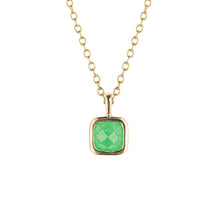 Load image into Gallery viewer, D for Diamond Birthstone Necklaces - Gold Plated
