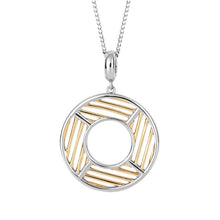 Load image into Gallery viewer, Fiorelli Geo Cage Silver and Gold Plate Necklace
