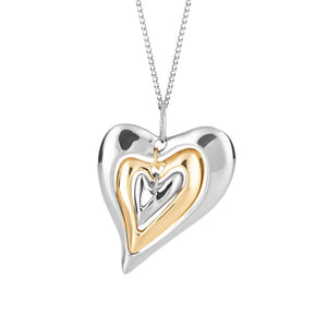Fiorelli Multi Layered Heart Necklace
