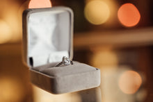 Load image into Gallery viewer, Diamond Pear Cut Halo Ring 0.65ct