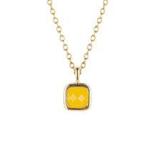 Load image into Gallery viewer, D for Diamond Birthstone Necklaces - Gold Plated