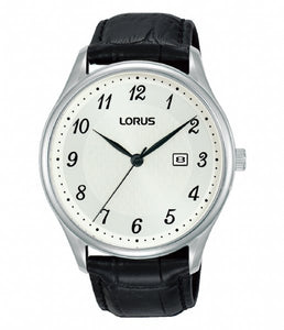 Lorus Classic Gents Watch With Black Leather Strap
