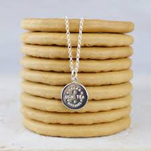 Load image into Gallery viewer, Lily Charmed Rich Tea Biscuit Necklace
