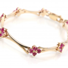 9ct Gold Ruby Bracelet