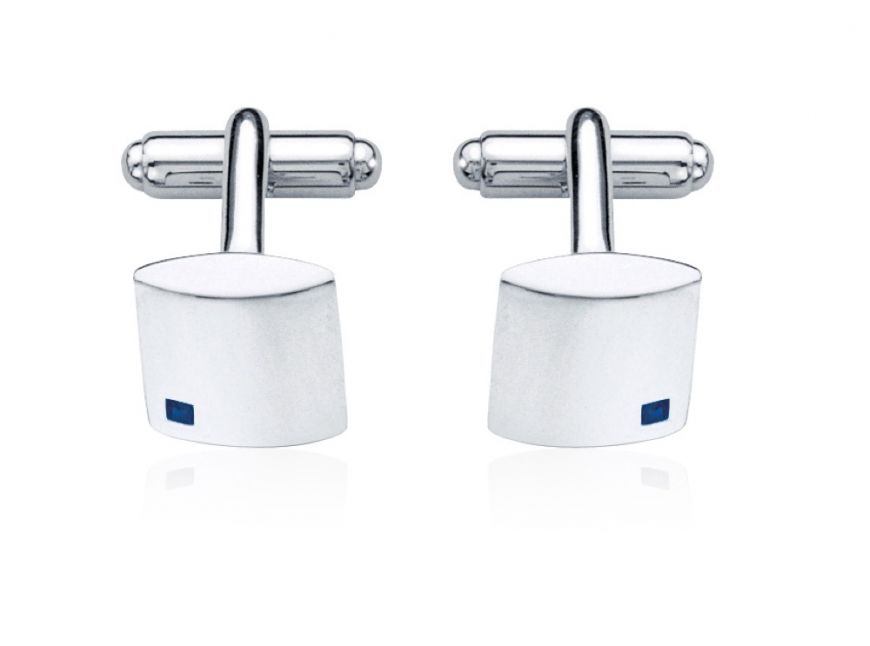 Fred Bennet Sterling Silver with Sapphire Cufflinks
