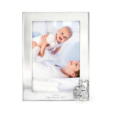 Load image into Gallery viewer, Silver Plated Teddy Photo Frame