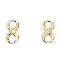 Load image into Gallery viewer, 9ct Gold Infinity Earrings
