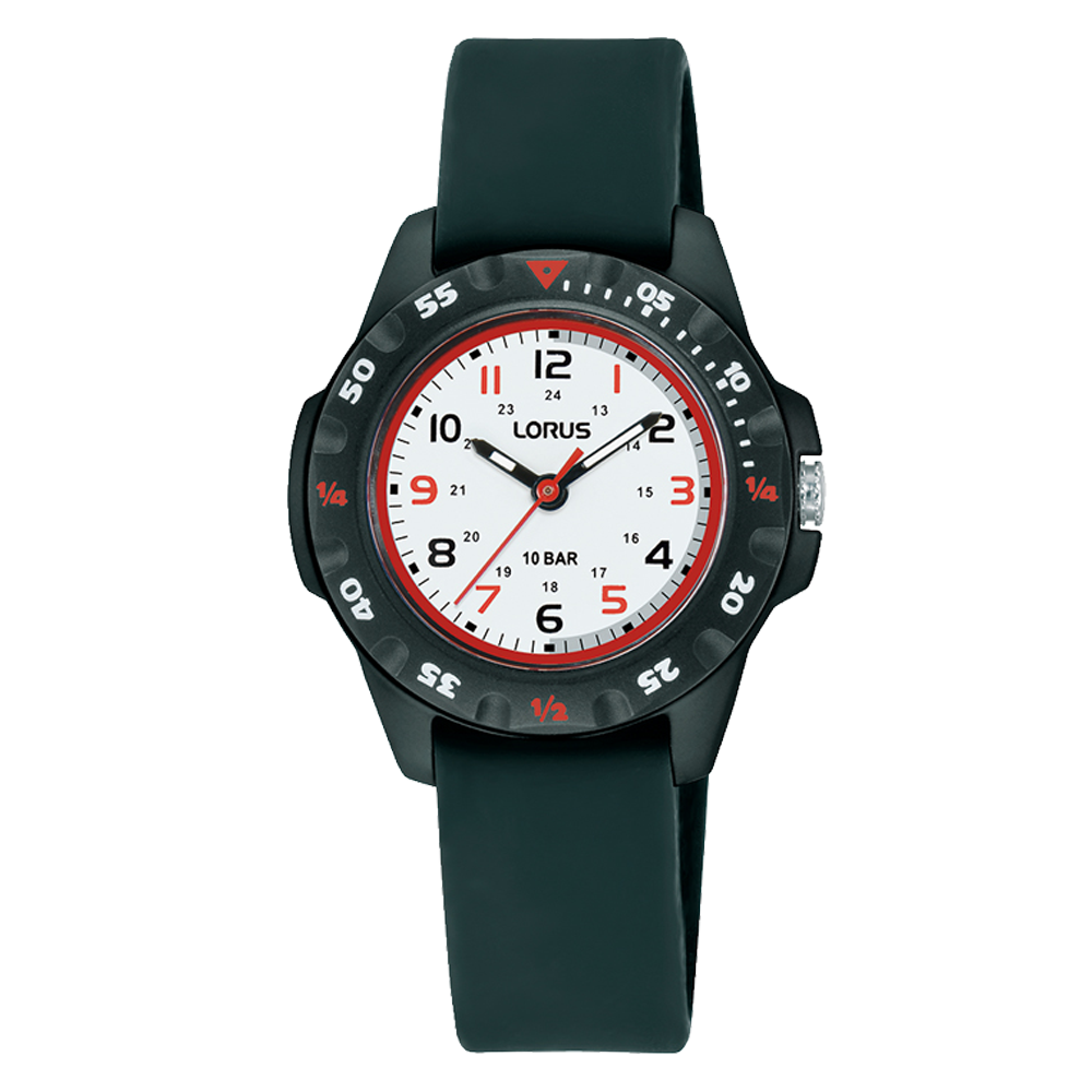 Lorus Watch - Black and Red Kids