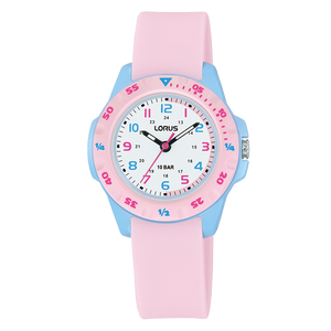 Lorus Childrens Pink Time Teach Watch