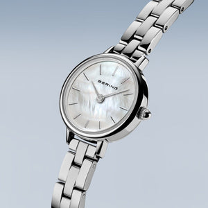 Bering Watch - Ladies Steel with Mother of Pearl Dial