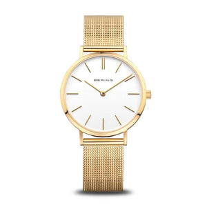 Bering Polished Gold Plated Watch