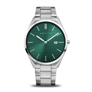Bering Watch - Mens Steel Green Dial