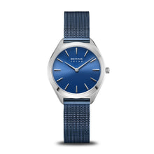 Load image into Gallery viewer, Bering Ladies Blue Mesh Strap Solar Watch

