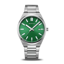 Load image into Gallery viewer, Bering Watch - Gents Green Dial Classic Steel
