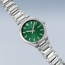 Load image into Gallery viewer, Bering Watch - Gents Green Dial Classic Steel
