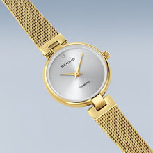 Load image into Gallery viewer, Bering Watch - Ladies Gold Plate with Diamond
