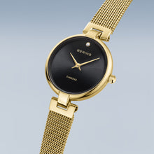 Load image into Gallery viewer, Bering Watch - Ladies Gold Plate with Diamond
