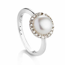 Load image into Gallery viewer, Jersey Pearl Amberley Halo Ring
