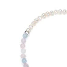 Load image into Gallery viewer, Jersey Pearl Sky Bar Bracelet - Beryl
