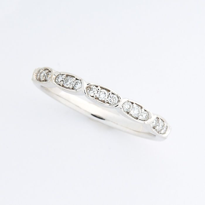 9ct White Gold Diamond Ring