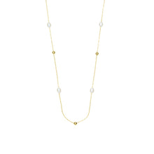 Load image into Gallery viewer, Jersey Pearl Mia Pearl Necklace, Stainless Steel.
