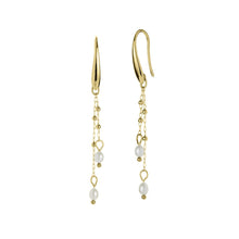 Load image into Gallery viewer, Jersey Pearl Mia Yellow Gold Plated Hook Earrings

