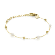 Load image into Gallery viewer, Jersey Pearl Mia Yellow Gold Plated Pearl Bracelet
