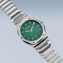 Load image into Gallery viewer, Bering Watch - Mens Classic Steel with Green Dial
