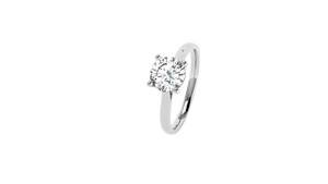 Platinum Brilliant Cut Lab Grown Diamond Ring - 1.00ct