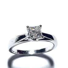 Load image into Gallery viewer, Secondhand Platinum Canadian Ice Princess Cut Diamond Solitaire Ring - 0.70ct
