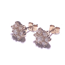 Load image into Gallery viewer, Secondhand Diamond Cluster Earrings

