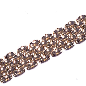 Secondhand 9ct Gold Brick link Bracelet