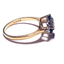 Load image into Gallery viewer, Secondhand Sapphire and Diamond Cluster Ring
