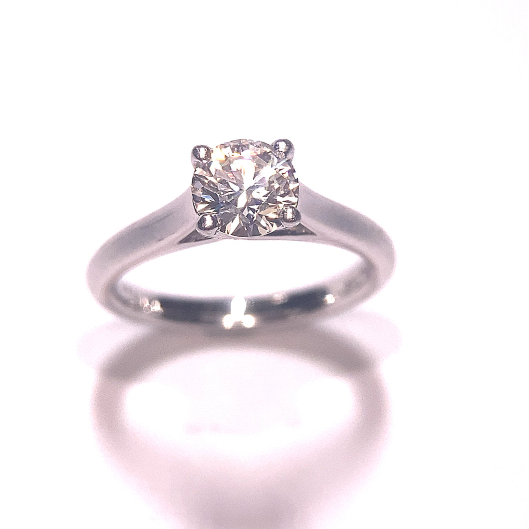 Secondhand Platinum Diamond Ring - 0.85ct